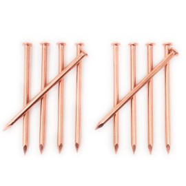 Brillante 4 Inch Copper Nails for Killing Trees, Stumps & Roots - 10 Count
