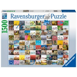 Ravensburger 16007 99 Bicycles 1500 Piece Puzzle for Adults - Every Piece is Unique, Softclick Technology Means Pieces Fit Together Perfectly, Red