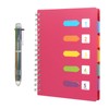 Kesote A5 Cuaderno con Pestañas Divisorias y Bolígrafo de 6
