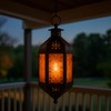 Vela Lanterns 11.5" Hanging Moroccan Decorative Candle Lantern Lamp –