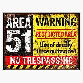 AREA 51 Bumper Sticker Vinyl Decal 5"