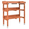 Alek...Shop Multi-Function Desk Work Station Potting Bench Table Tool Shelf