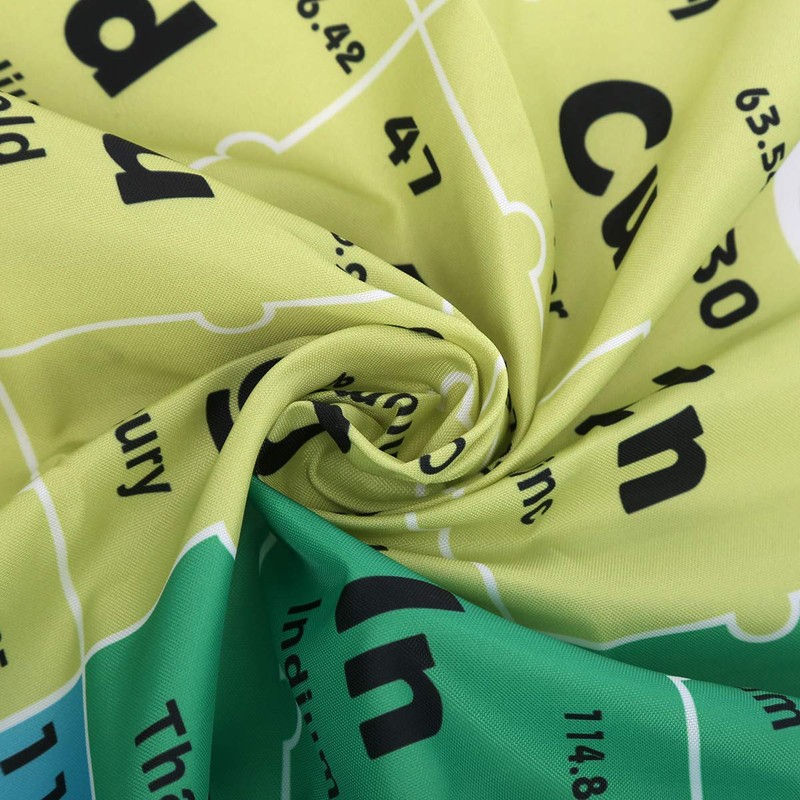 Nanxin Periodic Table Shower Curtain for Bathroom (Polyester Fabric )