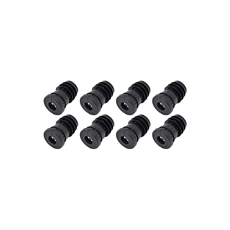 Design61 8 x Threaded Plugs Adjusting Plugs for Round Pipe