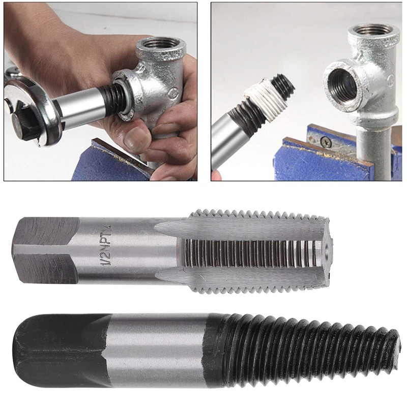 Pipe Extractor with Tap Broken Pipe Remover, 1/2in Thread Removal