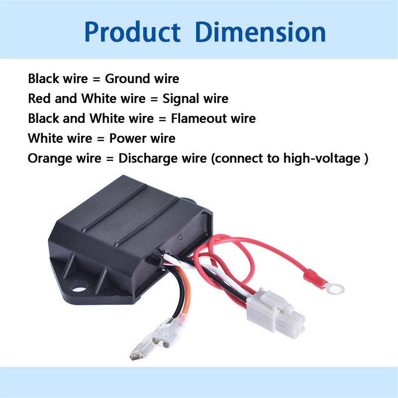 Autoparts CDI Ignitor EPIGC107 72562-G01 Replacement for EZGO Golf Cart