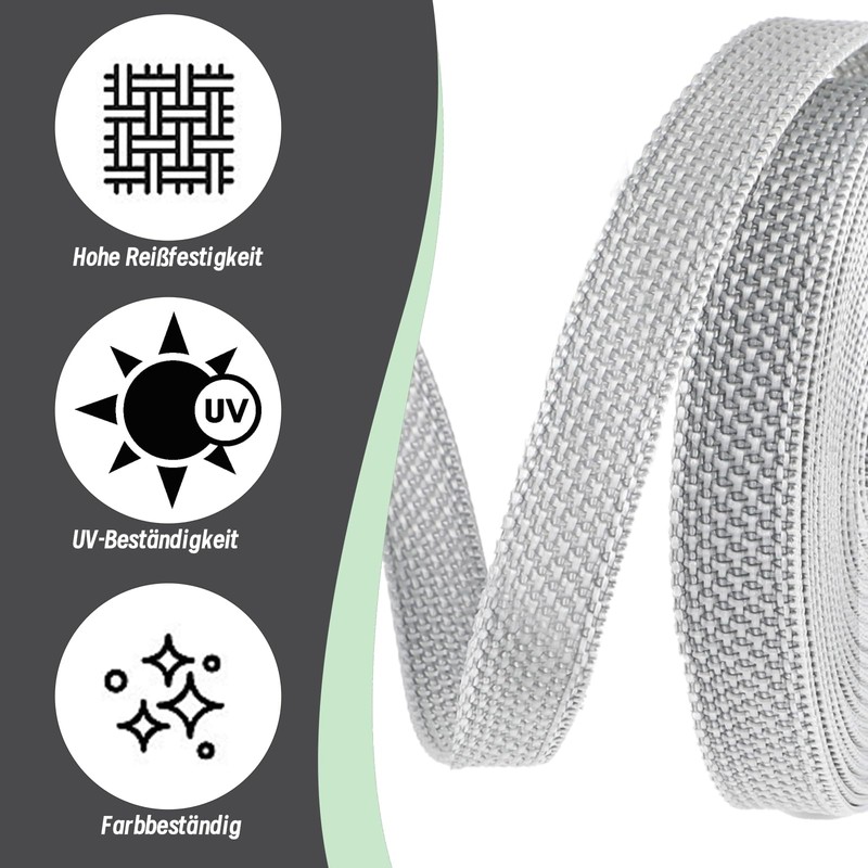 6 m Roller Shutter Belt 14 mm, High Tear Resistance