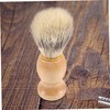 SAFIGLE 1 Set Wooden Beard Comb and Shaving Brush Kit