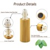 AUHOKY 12Pcs Bamboo Roll on Bottles for Essential Oils, Portable