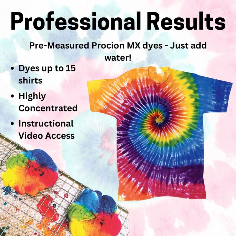 Jacquard Procion MX Dye Kit in Magenta, Turquoise, and Yellow,