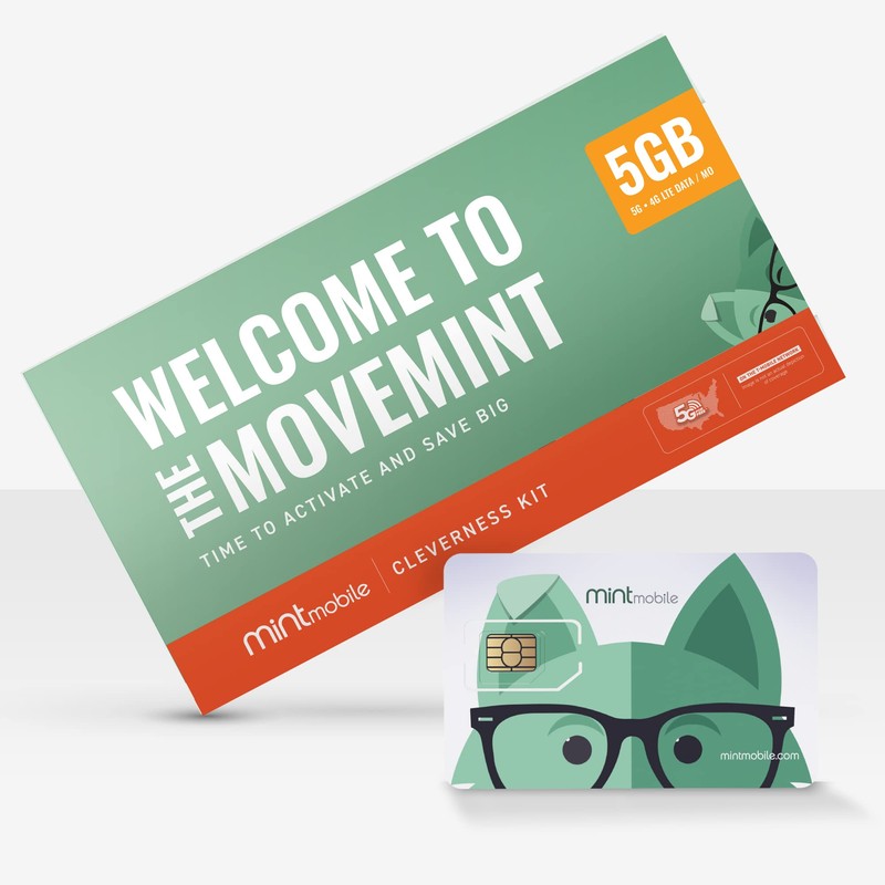 $15/mo. Mint Mobile Phone Plan with 5GB of 5G-4G LTE
