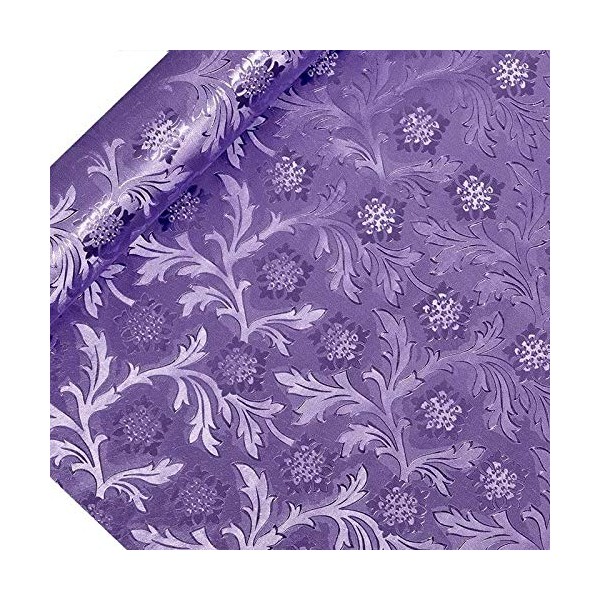 Lavender Embossed Floral Foils 20 X 10 Yards