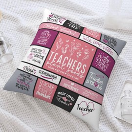 Teacher Gifts for Women - Christmas Teacher Gifts - Gifts for Teachers Women - Best Teacher Gifts Ideas - Funny Teacher Birthday Gifts - Thank You Teacher Gifts Pillowcase 18×18 Inches