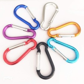 WOIWO 7 PCS Gourd-Shaped Aluminum Alloy Mountaineering Buckle Outdoor Hook Water Bottle Buckle Small Bag Buckle