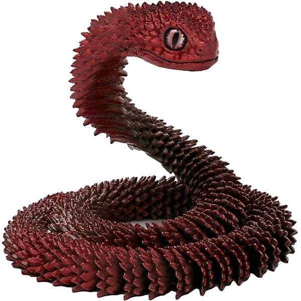 Joycabin 3D Printed Snake Toy, 60 cm Flexible Snake Fidget