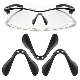 Ciieeo Cycling Glasses Nose Pads Adjustable Nose piece for Glasses Sunglasses and Cycling Glasses Soft Bridge Support to Help Reduce Slipping and Pressure 3 pcs