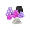33pcs Hair Rulos Tubos Plstica Para Cabello Autoadheribles