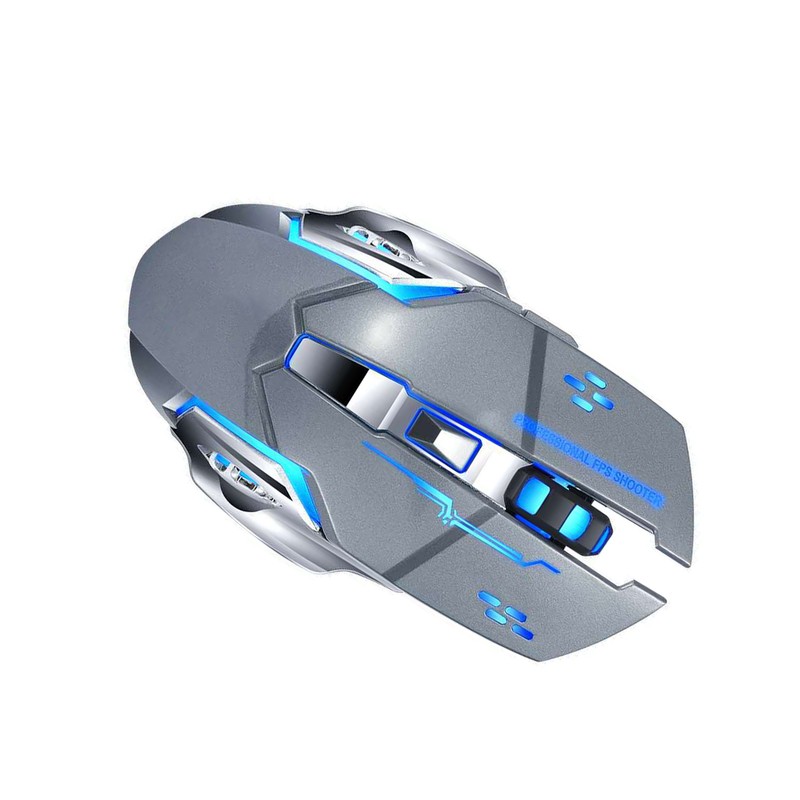 Thunder Wolf Q13 Charging Mute Wireless Mouse Gaming Business Luminous