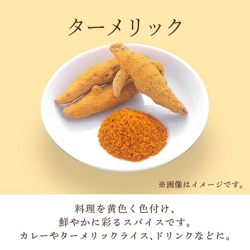 ターメリック (ウコン) パウダー 100％ 100g カレースパイス スパイスカレー ｜保存に便利なチャック付袋入り！｜ ウコンパウダー ターメリックパウダー
