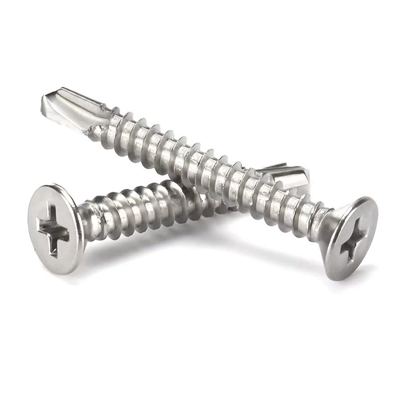 ANSIEDIO Self Drilling Screws Self Tapping Screw Cross Countersunk Drill