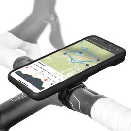 Quick Mount bicycle holder and lifestyle case with optional IPx3 protective case (Wicked Chili bike accessory with charging port & headphone jack connection)