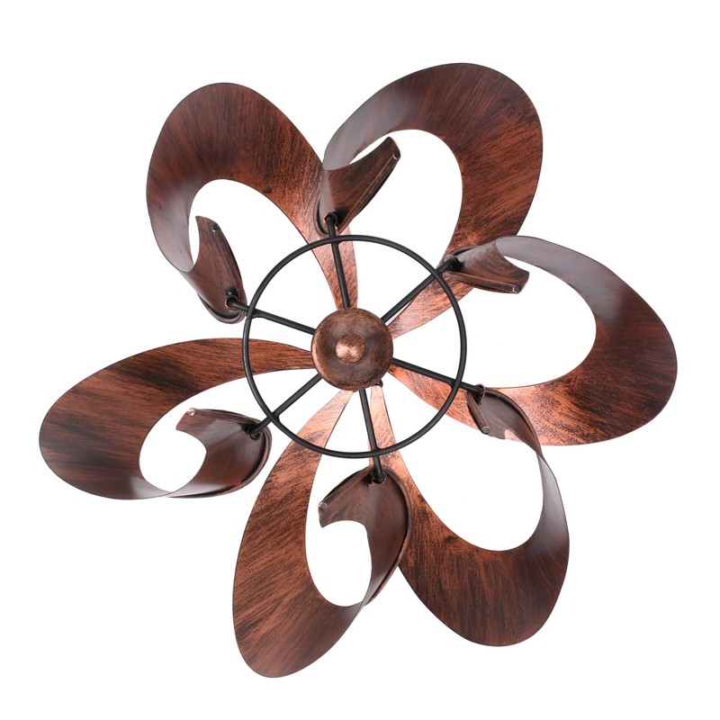 Teamson Home Tulip Kinetic Metal Weather Resistant 360 Degrees Swivel