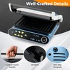 Happygrill Electric Indoor Grill, 1200W Panini Press Griddle w/ 2