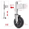 Homhoo Spring Loaded Gate Casters 6” Heavy Duty Gate Caster
