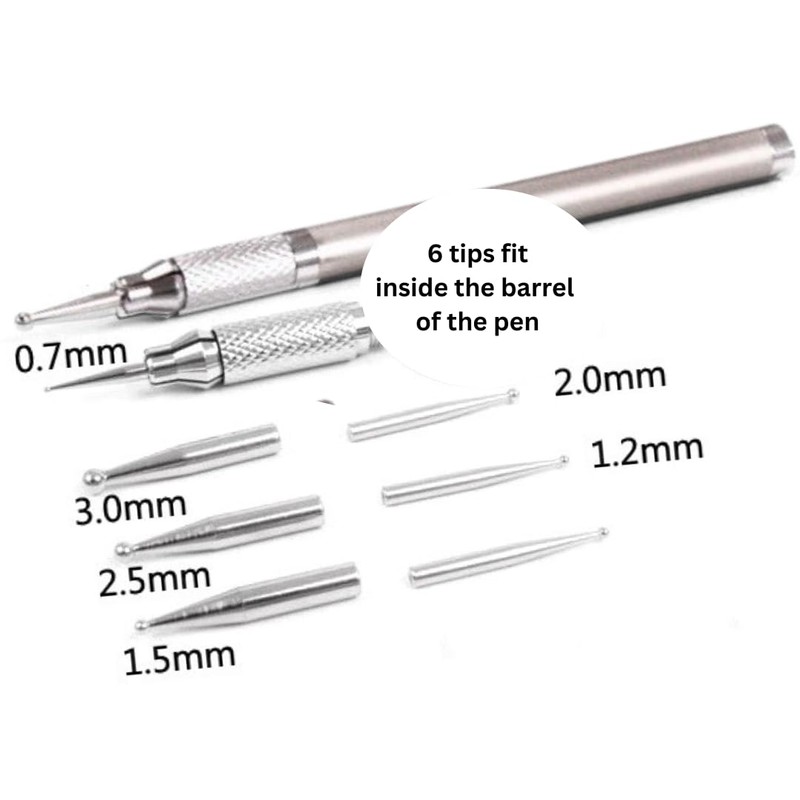 Crafter's 8 in 1 Embossing, Scoring and Stylus Tool (Silver/Gold