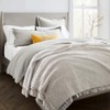 Ultra Soft Fleece Sherpa Blanket King Size,Lightweight Cozy Boho Bed