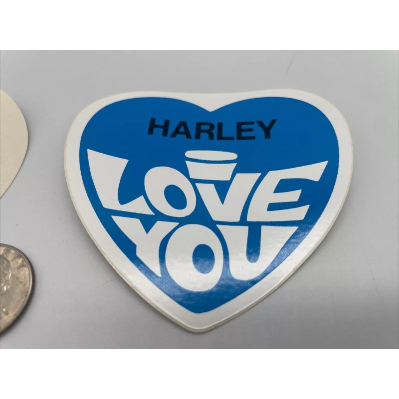 Harley I Love You Decal / Sticker NOS Davidson Motorcycle