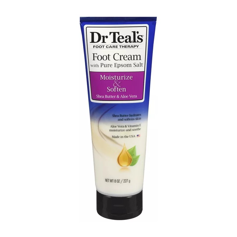 DR TEAL'S MOISTURIZE FOOT CREAM 8OZ