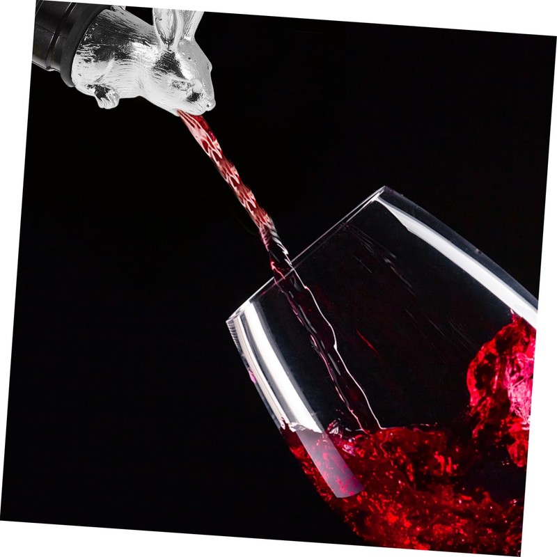 BIUDECO Creative Animal Wine Aerator Rabbit Shape Stainless Steel Wine