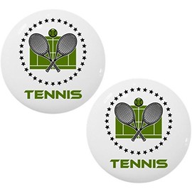 Set of 2 Tennis Ceramic Cabinet Drawer Knobs