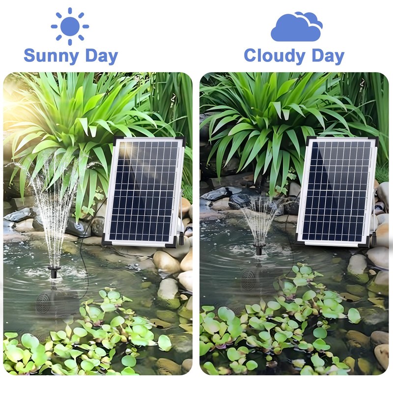 Solar Water Fountain Solar Powered Water Fountain 264GHP Solar Fountain