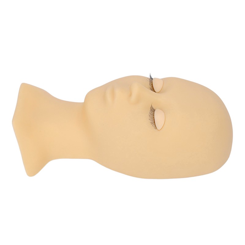 Eyelash Mannequin Head High Simulation Elastic Washable Soft Silicone Makeup