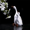 DeryArcle Duck Sculpture, Mother Duck and Duckling Statue 3D Animal