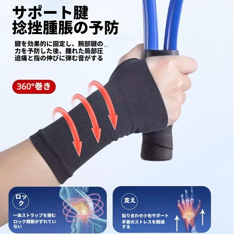 Clcyricher Wrist Supporter, 2 Pieces, Thin, Thumb Support, Wrist Support,