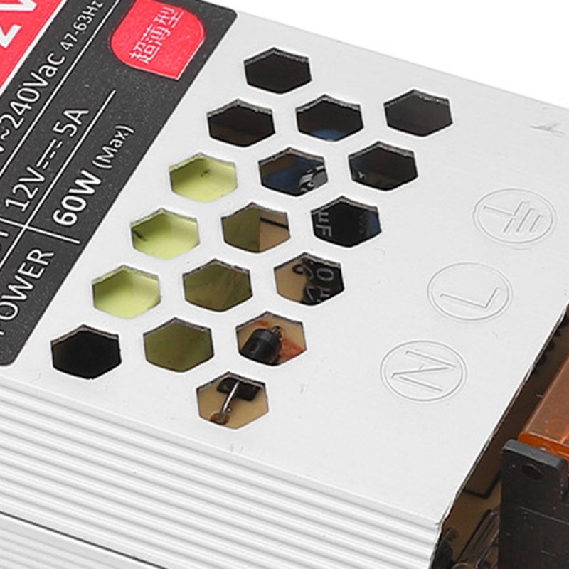 LED Power Supply Ultra Thin Strip Type Aluminum Alloy Housing
