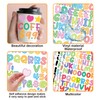 1350 Letter Stickers 15 Sheets Alphabet Stickers 0.5in Vinyl Self-Adhesive