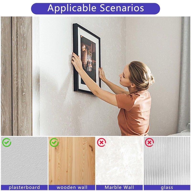 Picture Hanging kit for mounting on Picture Frames and Hard