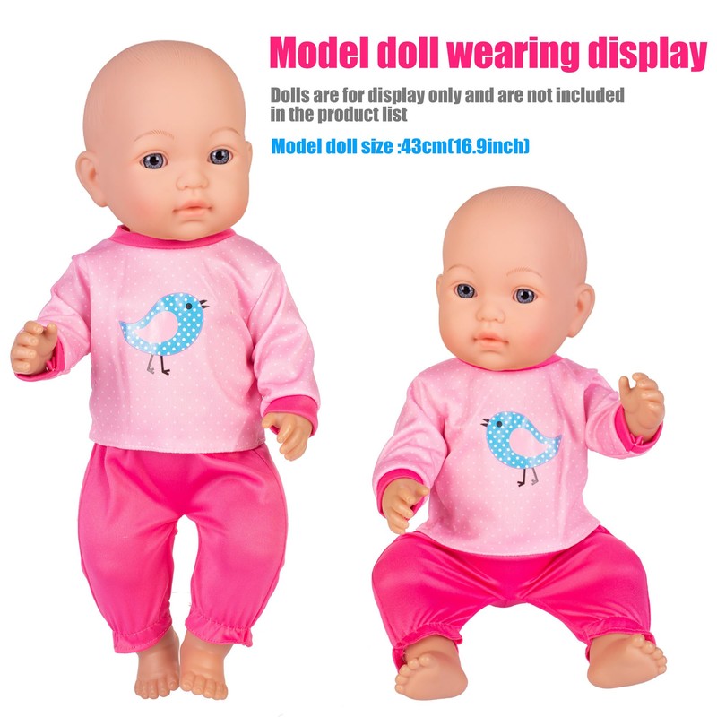 6 Sets Doll Clothes and Accessories Play Set for 43