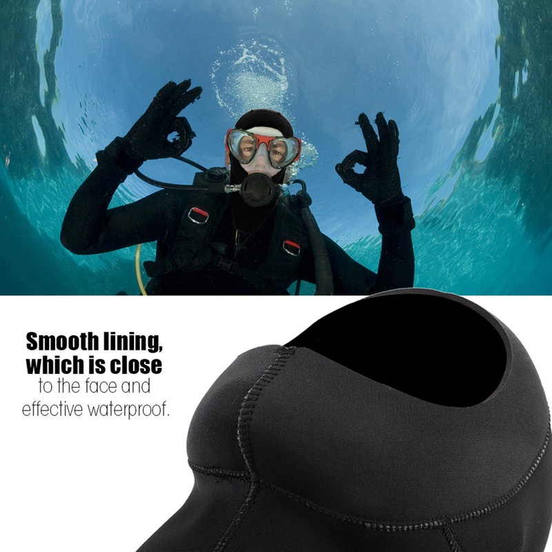 Keepdiving 3MM Neoprene Warm Scuba Diving Snorkeling Cap Hood Watersports