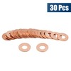 sourcing map Pack of 30 Copper Washers 8 mm Inner