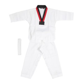 VGEBY Taekwondo Uniform for Kids, Comfortable, Durable, Taekwondo Training Uniform, Breathable, Soft, for Kids, Sports Karate Uniform, Kids Taekwondo Dobok with Belt for (S)