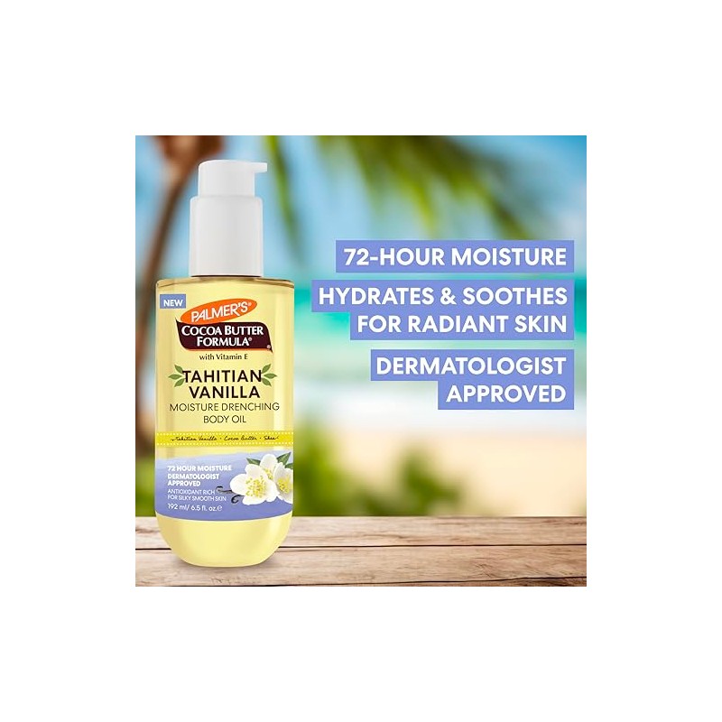 Palmer's Cocoa Butter Formula Tahitian Vanilla Body Oil, Aceite Hidratante
