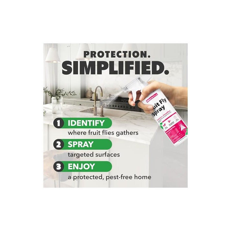 Fruit Fly Spray, Fast-Acting Fruit Fly Killer for Kitchens &