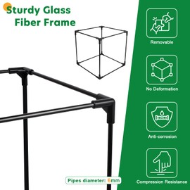 Hecaty Pump Barrier Bag, Pond Filter Bag, Anti-Clogging Cube Filter Box, Black Media Bag Pump Mesh Bag for Outdoor Water Fish Ponds(5 inch)