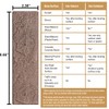 TORURAL 60 Red/Brown Thin Brick Wall Tiles, Clay Manufactured Faux