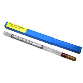 EISCO Laboratory Hydrometer - Specific Gravity, Heavy Liquids, Range 1.000 to 1.500 x 0.010 - Includes Protective Case - Eisco Labs